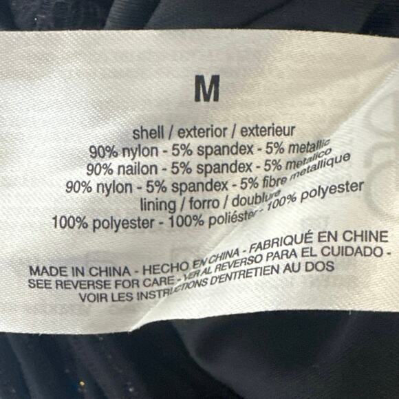 Circus NY Womens Dress Medium Long Sleeve Black Multicolored Tight Rouse striped - Picture 5 of 8